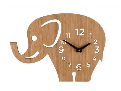 Kinderwandklok – olifant