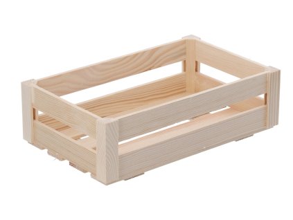 Middelgrote houten kist (extra laag)