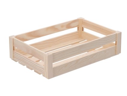 Grote houten kist (extra laag)