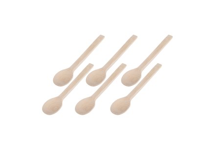 Houten lepel 23 cm – 6 stuks