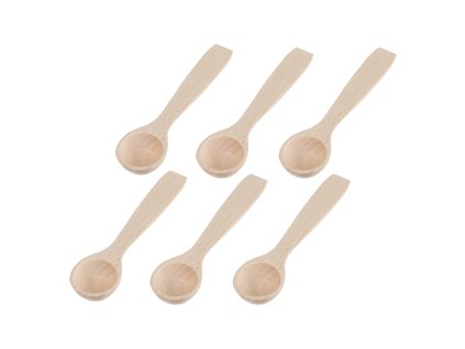 Houten lepel 8 cm – 6 stuks