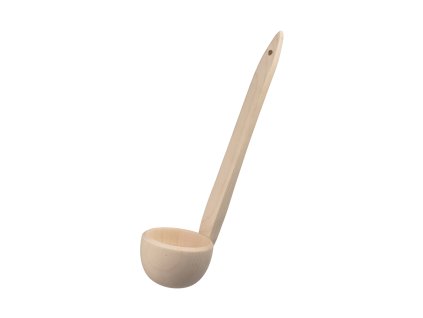 Houten opscheplepel 36 cm licht – soeplepel