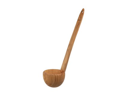 Houten opscheplepel 36 cm donker – soeplepel