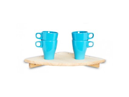 Houten hoekwandplank 30 x 30 cm