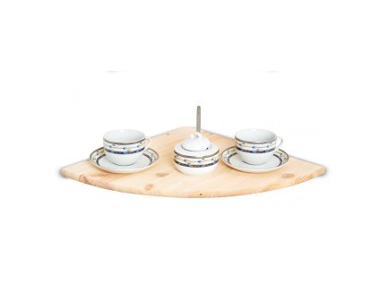 Houten hoekwandplank 40 x 40 cm