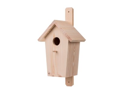 Houten vogelhuisje van grenenhout