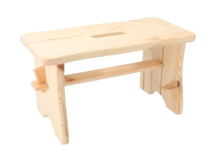 Houten kruk 39 x 18,5 x 21 cm