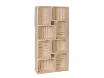 Houten boekenkast van kisten II 70 x 140 x 24 cm
