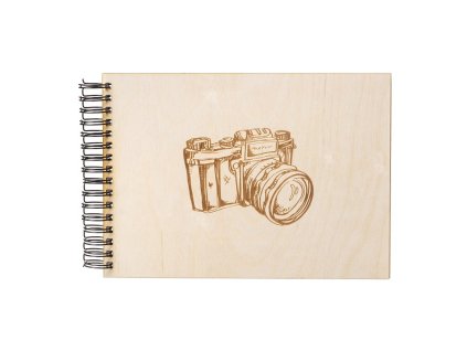 Houten fotoalbum A4 – camera