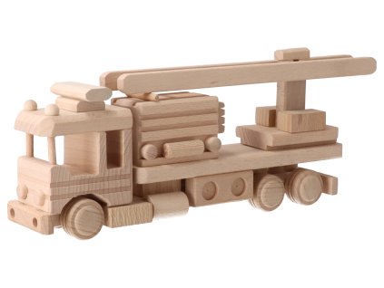 Houten brandweerwagen