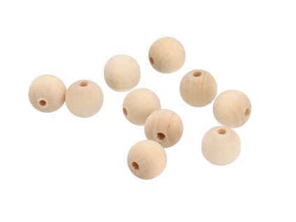 Houten rijgkralen 1,6 cm – 10 stuks