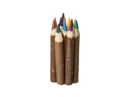 Houten kleurpotloden 12 kleuren