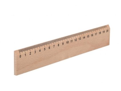 Houten liniaal 20 cm