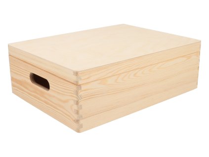 Houten doos met deksel 40 x 30 x 14 cm