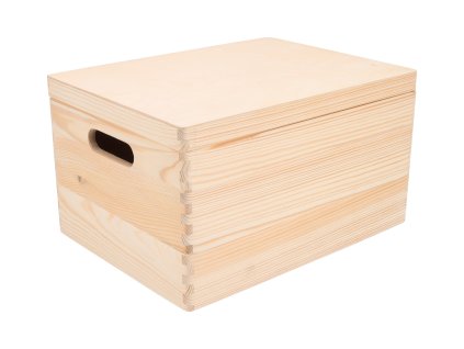 Houten doos met deksel 40 x 30 x 23 cm
