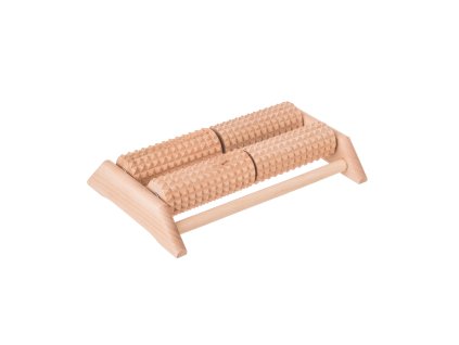Houten voetmassageapparaat - 4 rollen