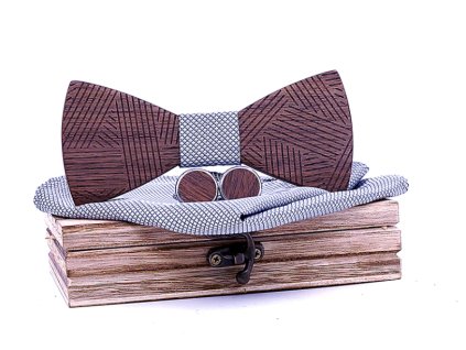 Houten vlinderdas XI