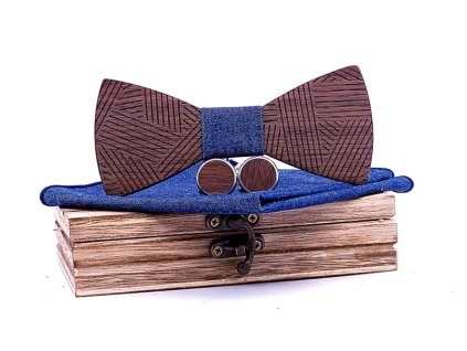 Houten vlinderdas XII