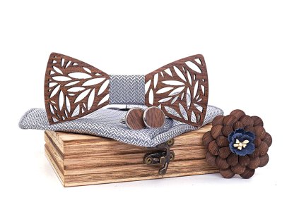 Houten vlinderdas XVI