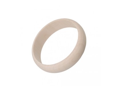 Houten armband rond, 2 cm