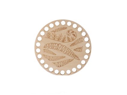 Houten onderzetter om te haken - varens