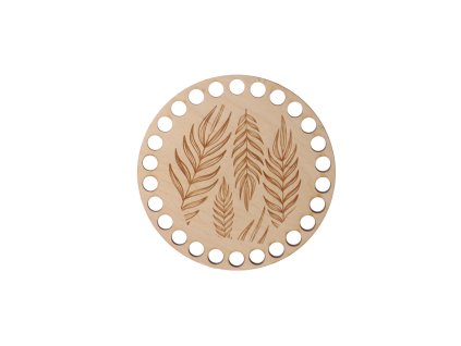 Houten onderzetter om te haken - palmbladeren