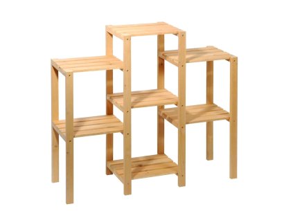 Houten plantenrek met 7 planken