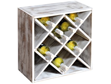 Houten wijnrek IV - 50 x 50 x 25 cm