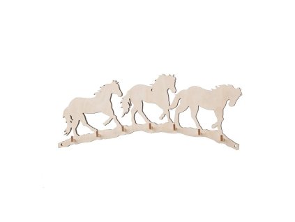 Houten sleutelrek - paard