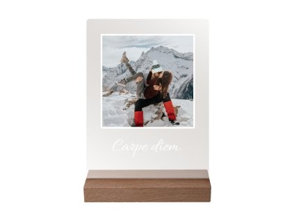 Foto op acrylglas met standaard