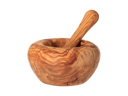 Olijfhouten vijzel 13 cm