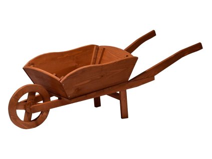 Massief houten plantenkruiwagen 130 x 40 x 40 cm