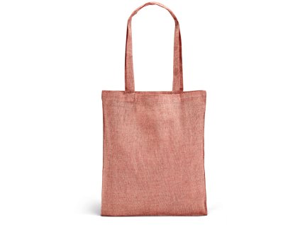 Eco boodschappentas van gerecycled katoen - rood