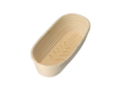 Rotan rijsmandje ovaal 32x15x9 cm - bladeren
