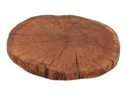 Eikenhouten onderzetter 30-35 cm