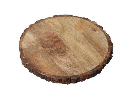 Mangohouten onderzetter met schors - 30 cm