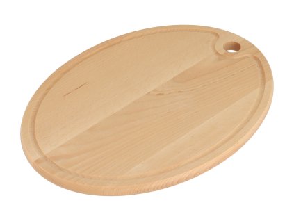 Ovale snijplank met rond gat 39 cm