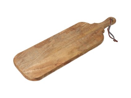 Mangohouten snijplank met handvat 50,5 x 16 cm