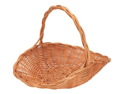 Rieten geschenkmand ovaal naturel