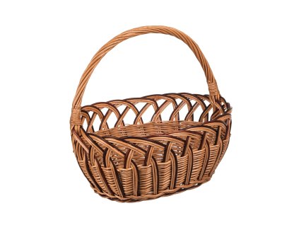 Decoratieve rieten geschenkmand