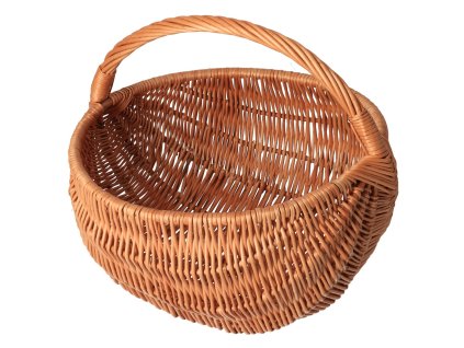 Rieten paddenstoelenmandje, naturel