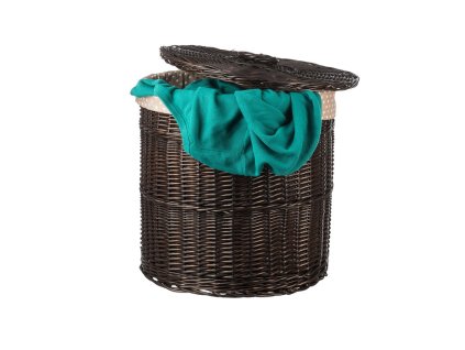 Vera rieten wasmand donker, met voering