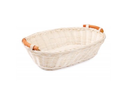 Rotan mand met handgrepen 29 x 20 x 8 cm