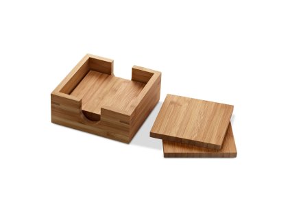 Set van bamboe onderzetters (4 stuks)