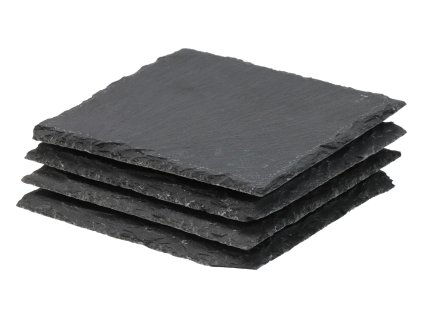 Set van leistenen onderzetters