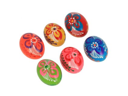 Set van houten paaseieren