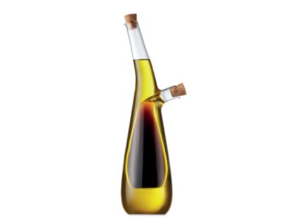 Glazen fles voor olie en azijn