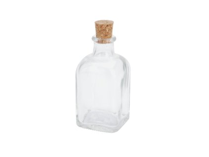 Glazen fles met kurk 100 ml