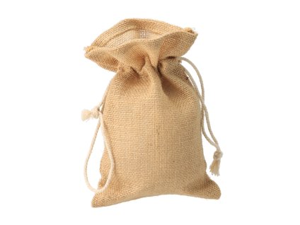 Jute trekkoordtas 14 x 22 cm