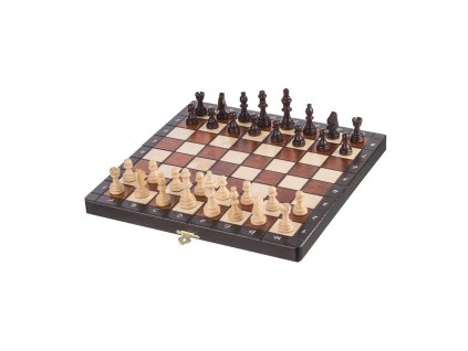 Middelgroot magnetisch houten schaakspel